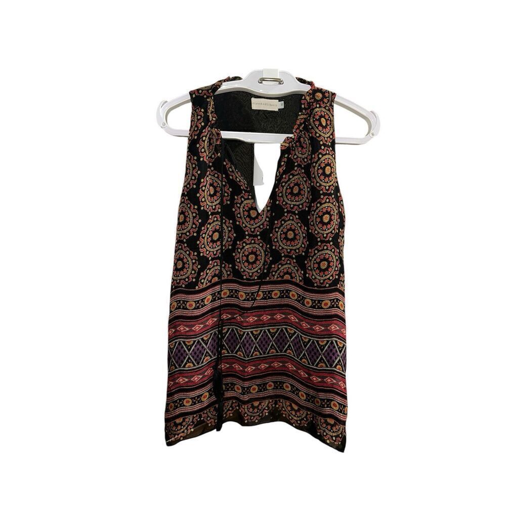 Johnny Was 4 Love and Liberty Sheer 100% Silk
